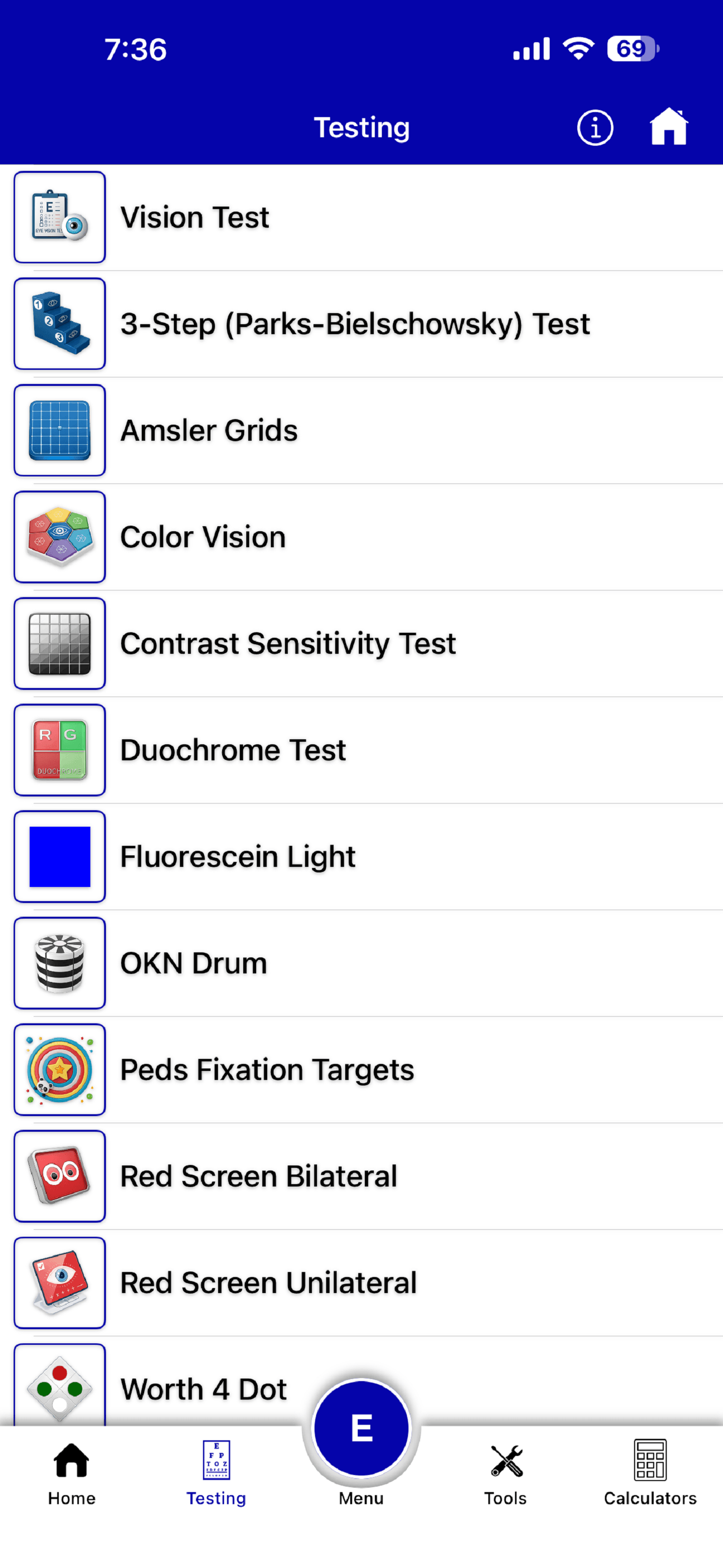 Testing Eye Care Providers