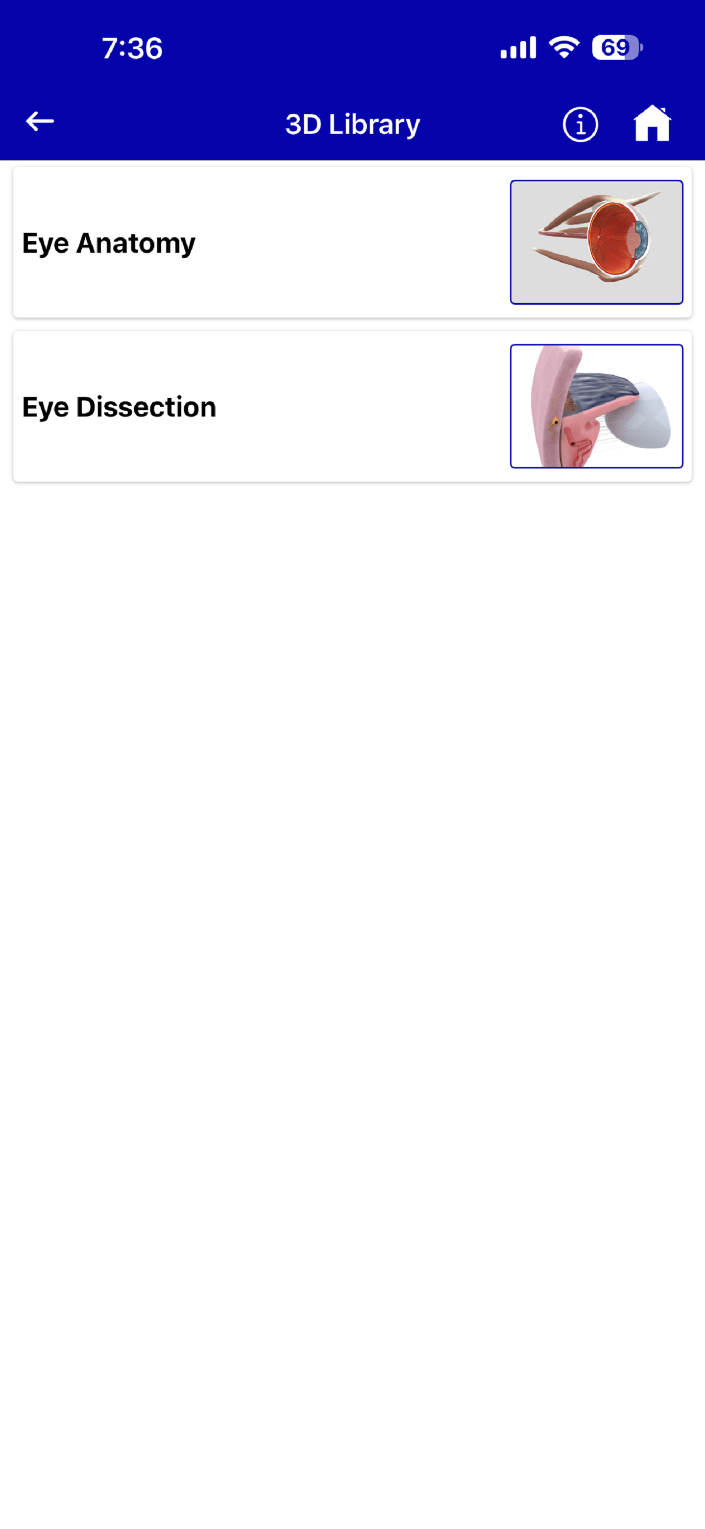 3D library For Eye Care Providers