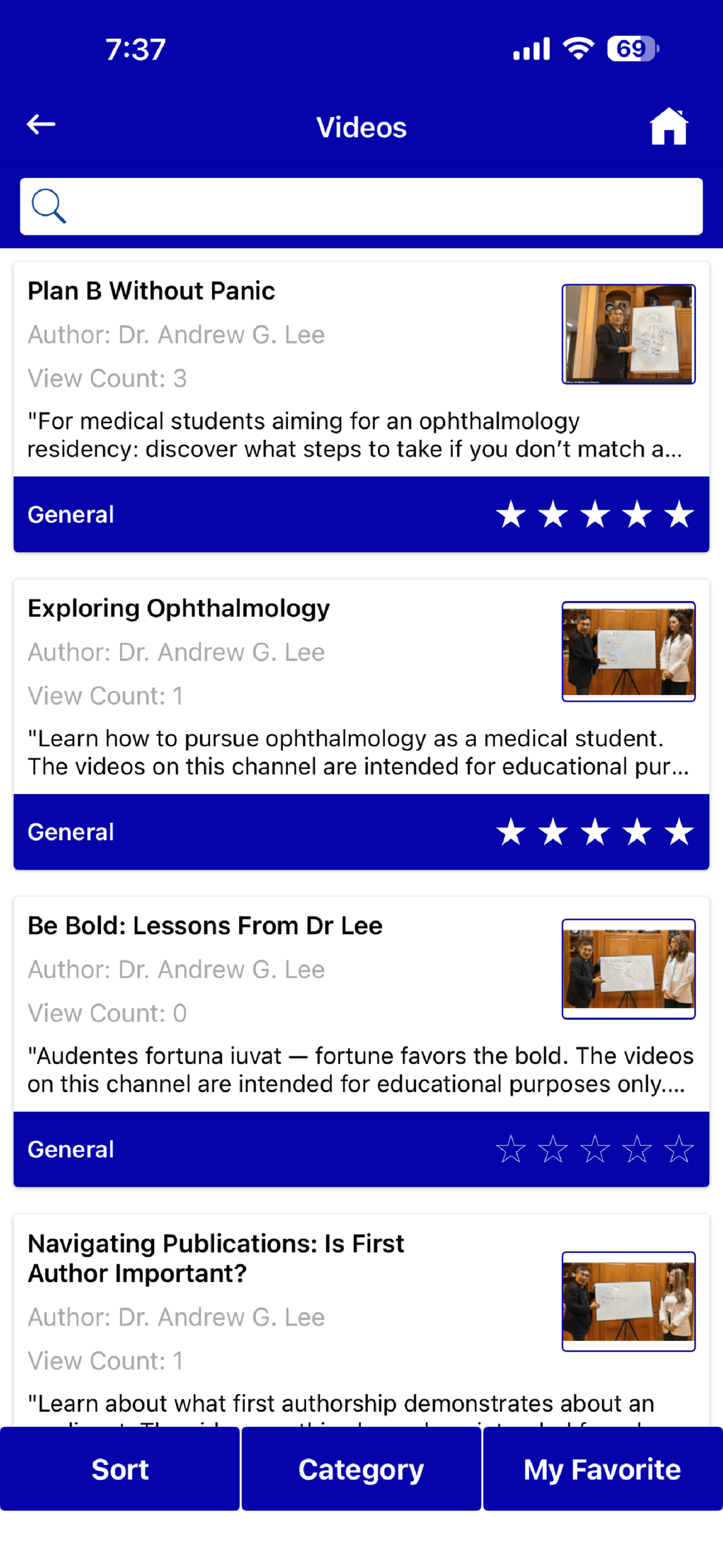 Videos Opthalmologists and Optometrists