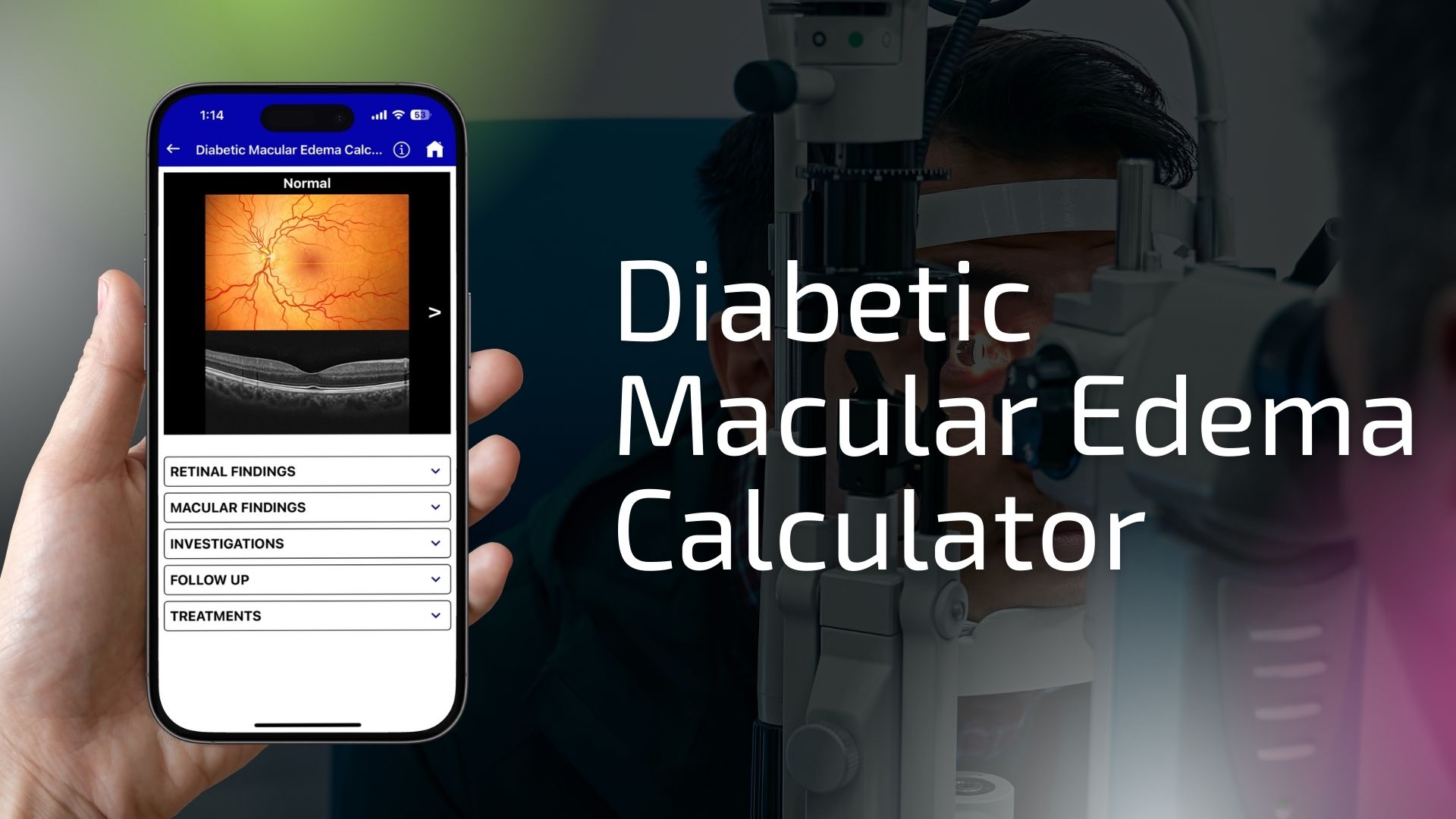 diabetic macular edema calculator web test image