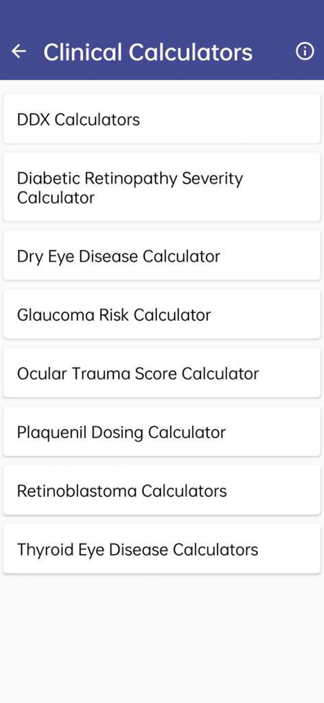 Clinical Calculator Eye Care Professionals